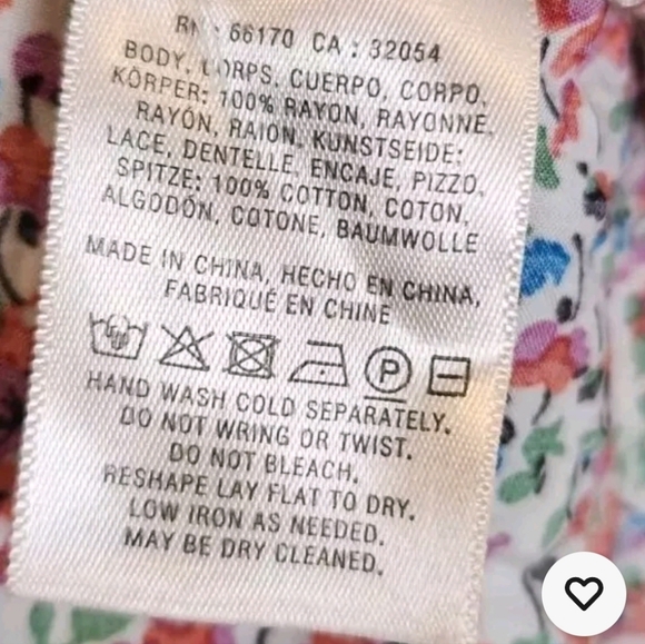 Anthropologie Maeve Hiver Floral‎ Boho Buttondown Blouse Size 6 - Picture 5 of 9